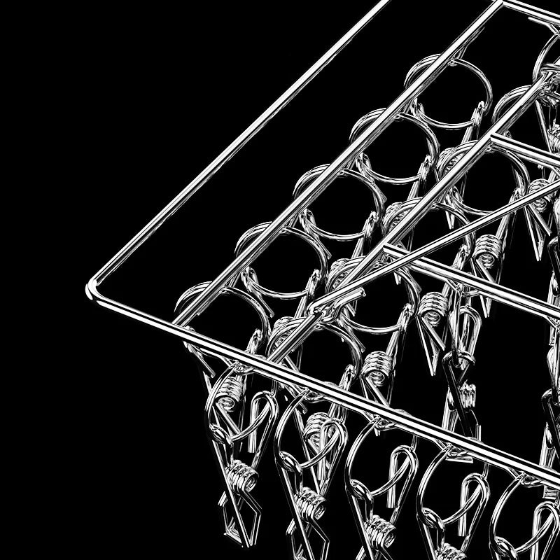 Laundry Hanger Clothesline Dryer Bra Towel Rack Clothes Airer Peg Qme
