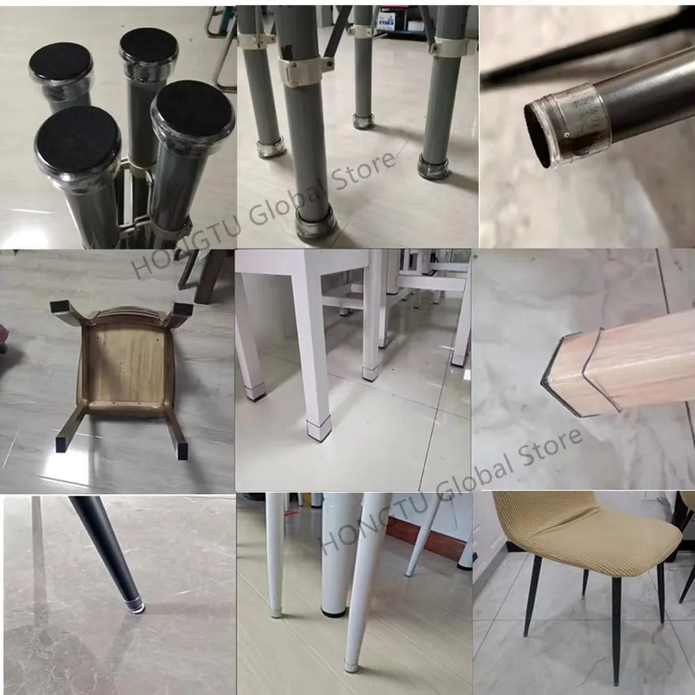 24Pcs Table Chair Leg Protector with Felt Sofa Non-slip Mute Rubber Leg Mat Wood Floor From Scratches Floor Protectors Pads Qme