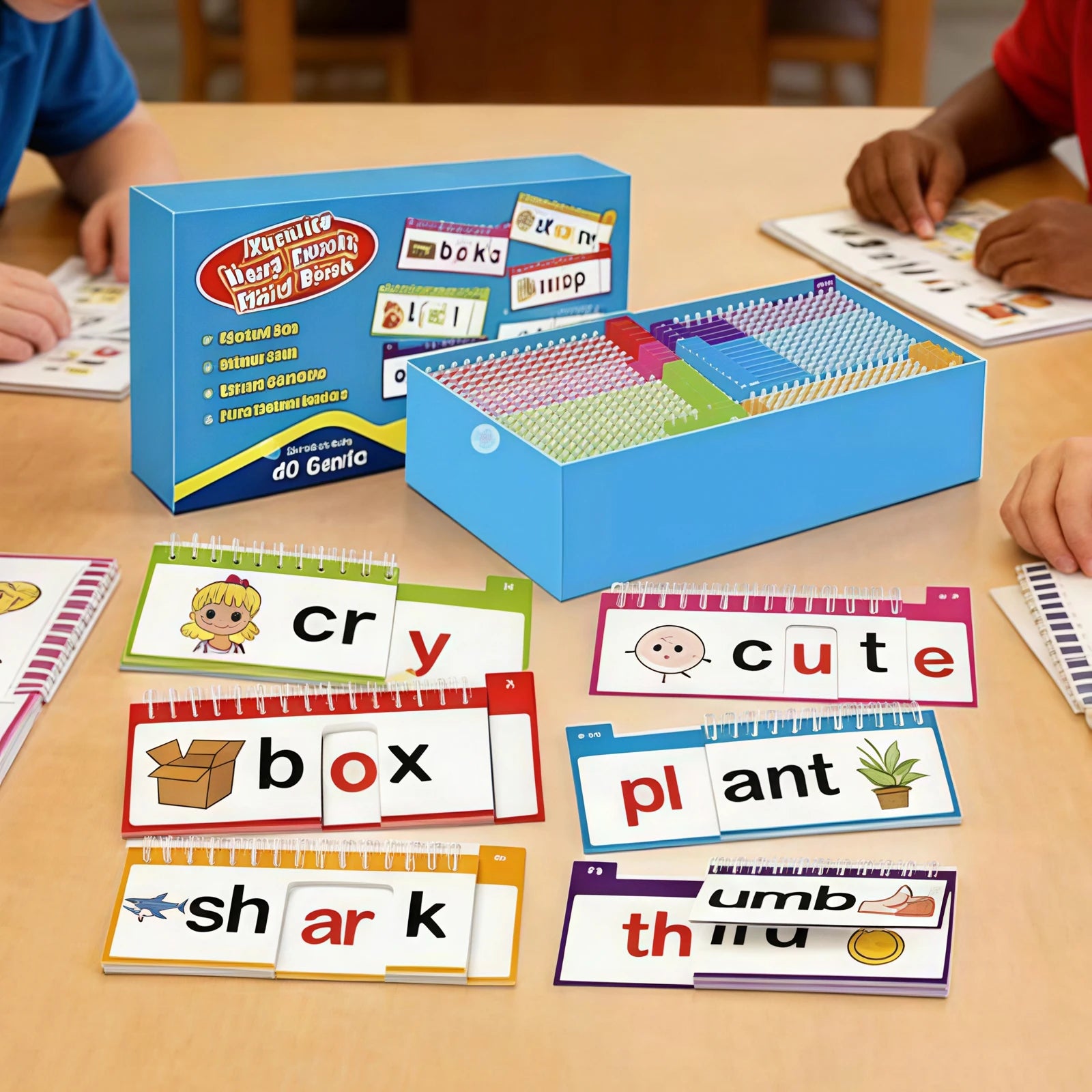 Reading Flip Book Read and Rhyme Flip Books Word Family Flip Books Flash Cards ABC Vocabulary Cards Montessori Educational Qme