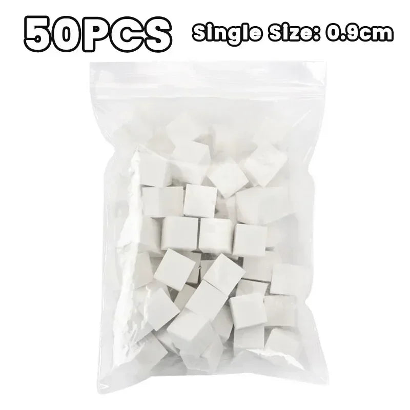 Mini 4 Claws Square Nail Art Sponge Nail Sponge Metal Grabber Set Multipurpose Blush Gradient Sponges Beauty Manicure Tools Qme 50 PCS