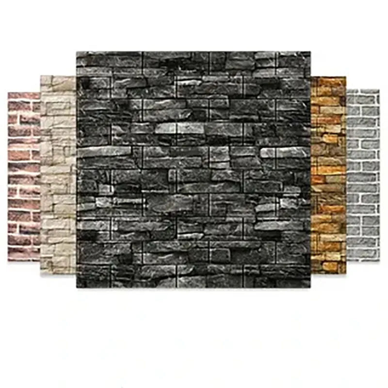 Decorative waterproof and moisture-proof self-adhesive wallpaper retro style home decor bedroom living room background wall Qme