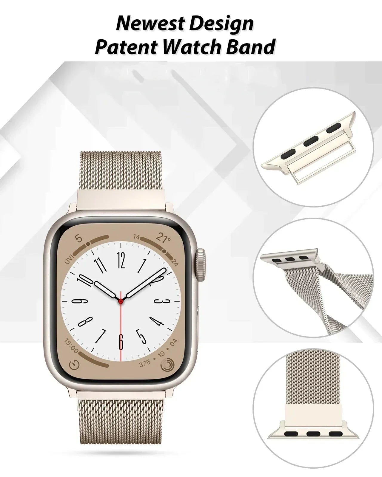 Milanese strap For apple Watch bands 44mm 40mm 45mm 49mm 41mm 38mm 42 44 mm Bracelet iwatch Series 9 3 6 5 SE 7 8 Ultra 2 strap Qme