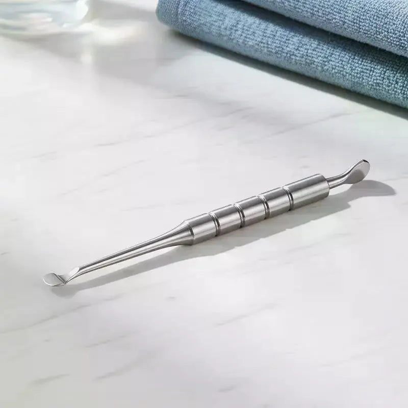 Double-ended Nail Beveled Head Cuticle Pusher Remover Stainless Steel Qme