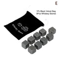 Father's Day Whiskey Stones Granite Ice Cubes+ Cups Whisky Wooden Qme E