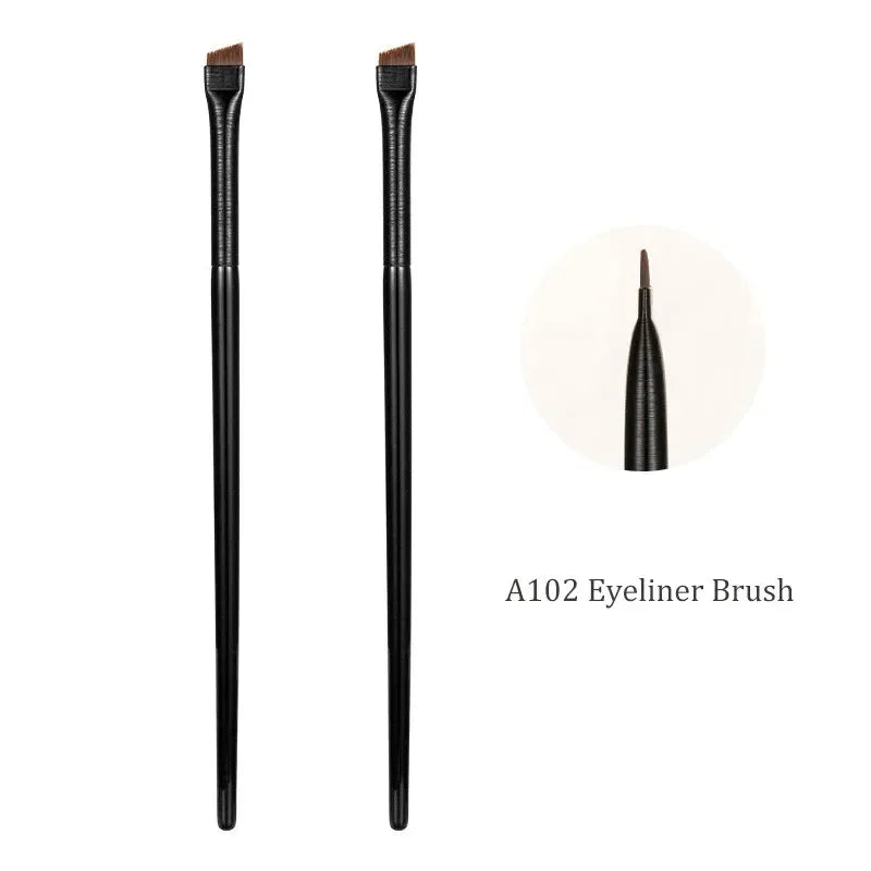 A101Brush Eyebrow A102Eyeliner Brush Professional Small Angled Eyebrow Brush Brow Contour Brush Fine Eyeliner Pen Makeup Tools Qme A102-2pcs