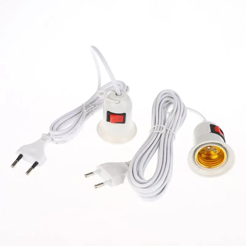 E27 One-piece Greenery Light Equipment 3 5M Power Cord EU Plug Qme
