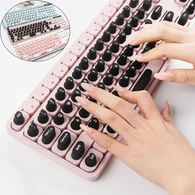 Ultra-thin Silicone Keycap Sticker Long Nails Dustproof Waterproof Qme