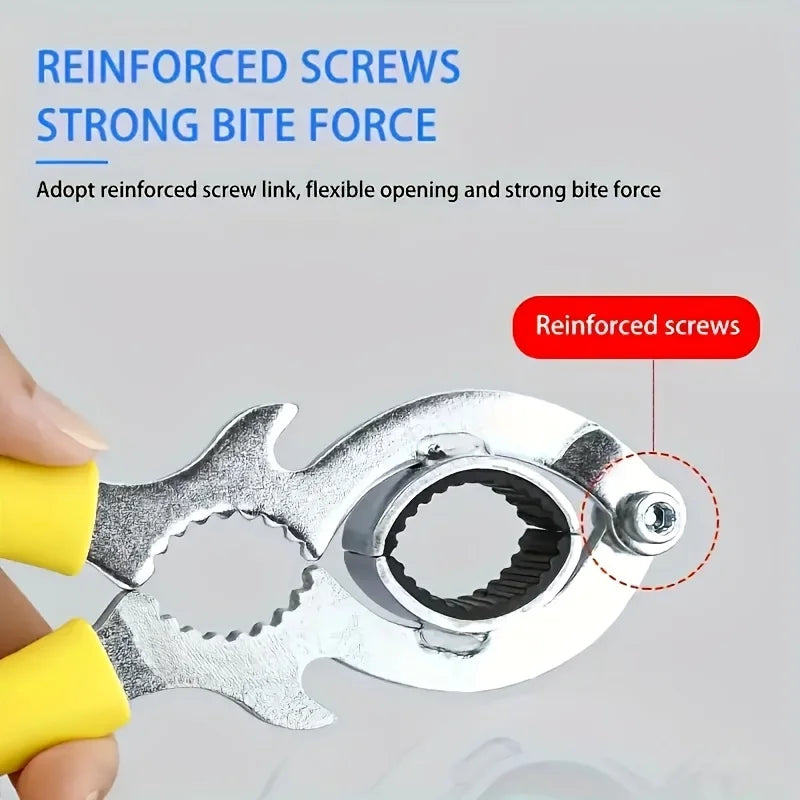 3In1 Repair Spanner Combined Faucet Bubbler Wrench Bottle Opener Pliers Household Sink Faucet Removal Cleaning Maintenance Tool Qme