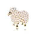 Luxury Animal Pearl Sheep Themed Brooches For Men And Women Jewelry Accessories Wedding Holiday And Party Gifts Qme A2