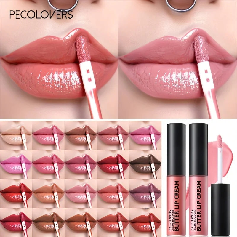 Waterproof Mirror Pearlescent Lip Gloss Long Lasting Moisturizing Qme