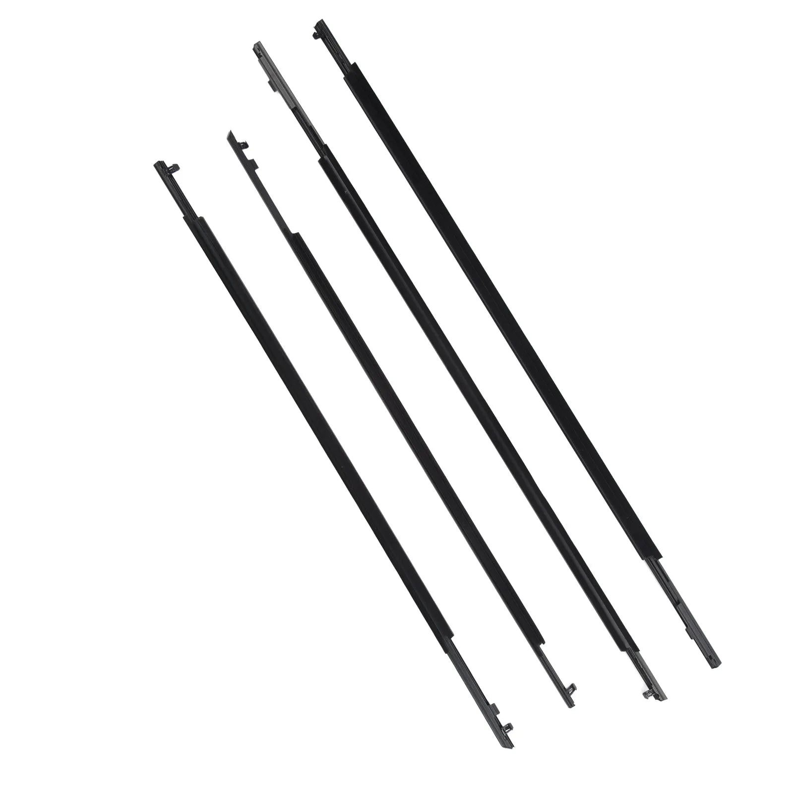 4 Pcs Door Belt Moulding Weatherstrips 75710‑47021 Outside Window Belt for 2010 to 2015 75740‑47021 75730‑47021 Qme