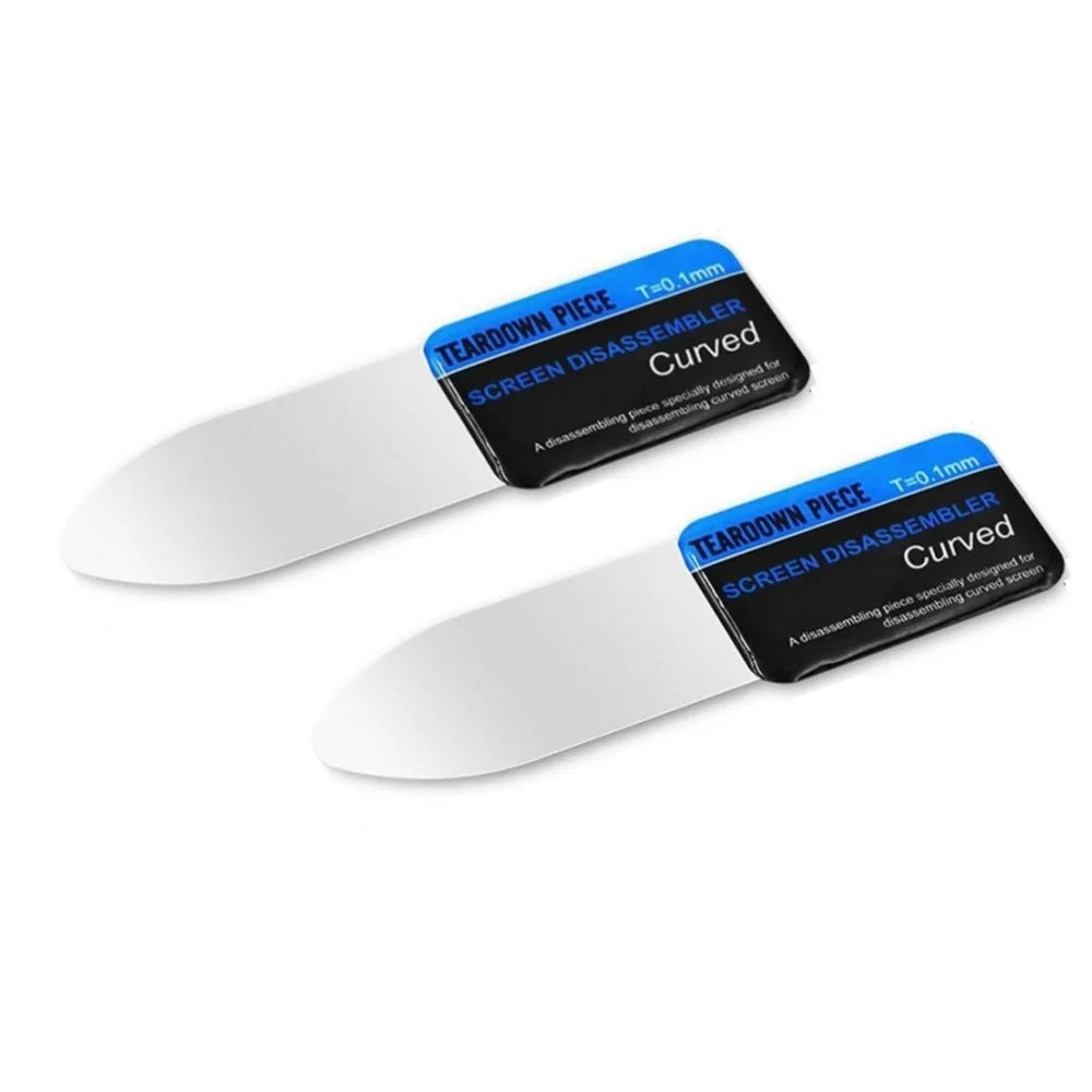 1/2/3Pcs Mobile Phone Curved LCD Screen Spudger Opening Pry Card Tools Stainless Steel Thin Flexible Mobile Phone Repair Tools Qme 2pcs