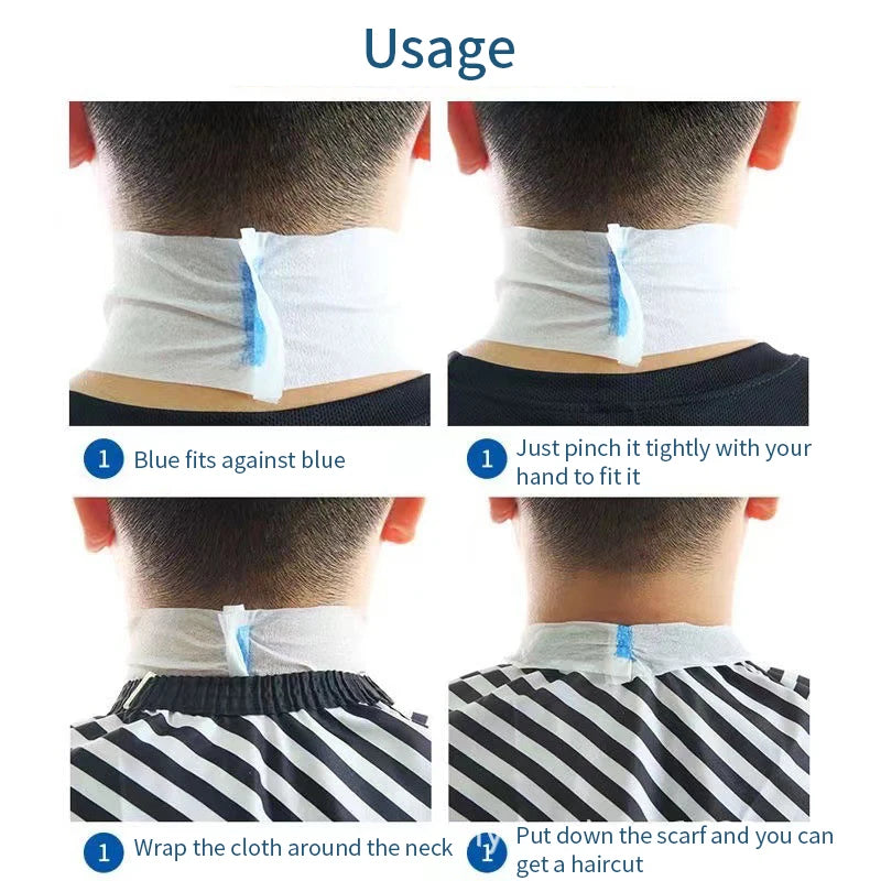 Disposable 1 Roll Hair Cutting Accessory Neck Paper Adjustable Barber Qme