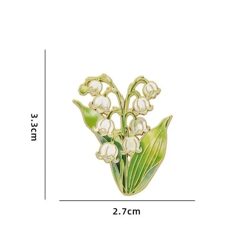 Fashion Elegant Botanical Enamel Flower Pins Assorted Plant Lapel Brooches Nature Badges For Womens Fashion Jewelry Accessories Qme A2