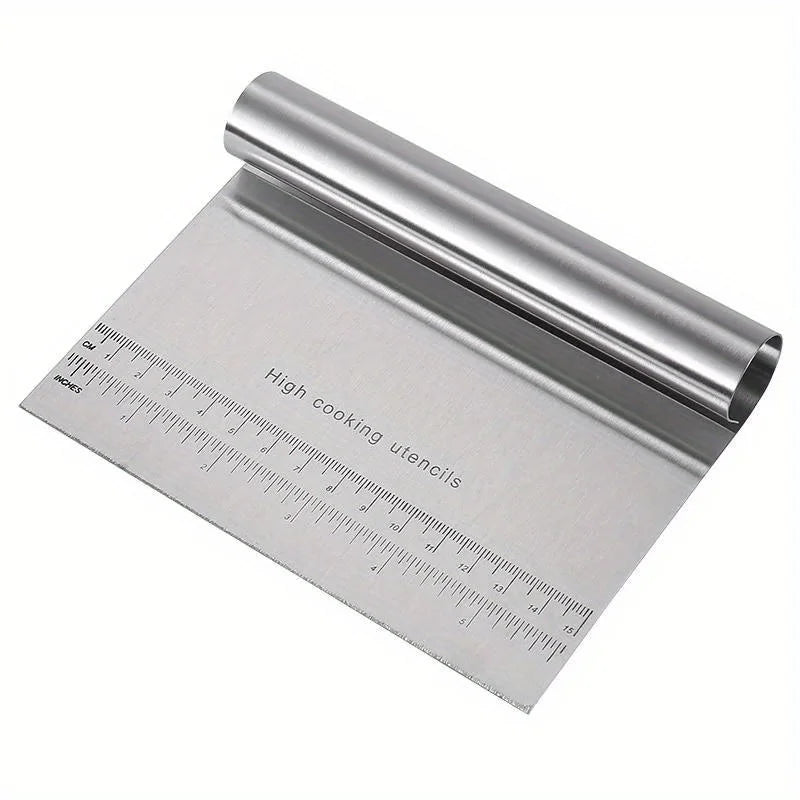 Stainless Steel Dough Chopper Bench Scraper Pastry Cutter Qme
