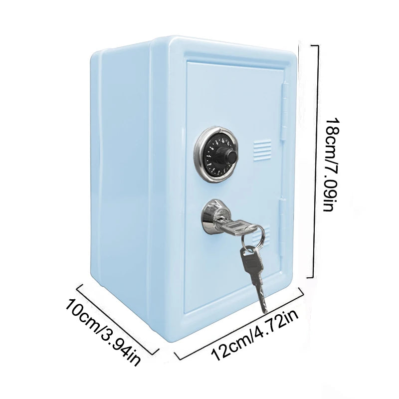 Piggy Bank Combination Lock Key Frcctre Kids Safe Money Box Coin Tray Qme E