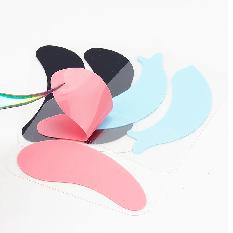 Reusable 1Pair Eye Pads Silicone Stripe Lash Lift Eyelash Extension Qme
