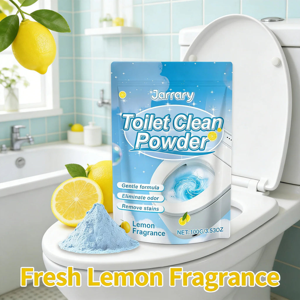 Toilet Cleaning Powder Gentle Formula Removing Stains & Urinary Scale Eliminate Odors Lemon Fragrance Household Toilet Cleaner Qme