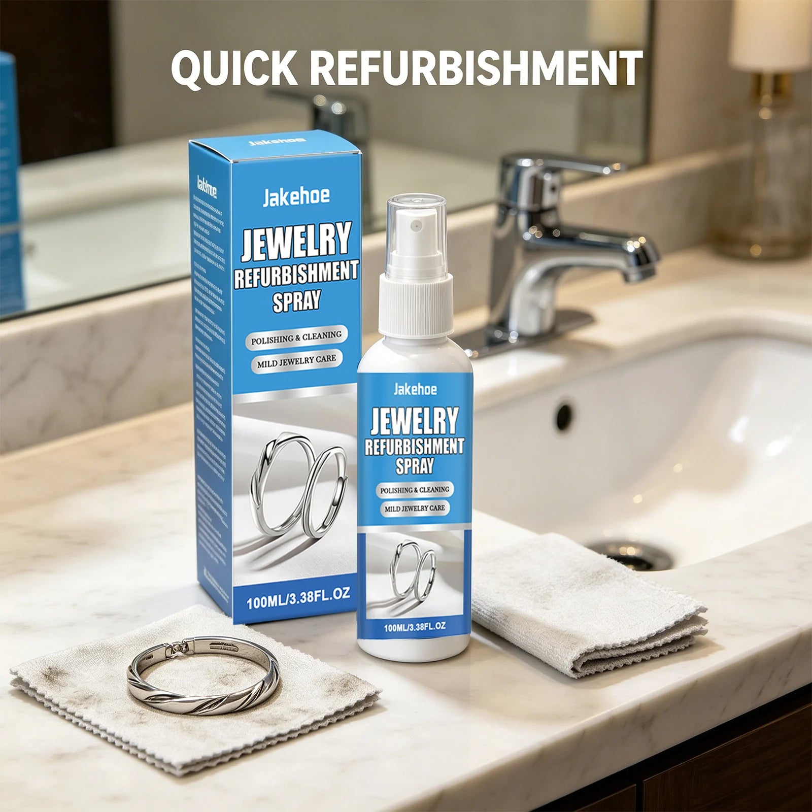 Jewelry Care Cleaning Agent Cleaning Dirt Remove Oxidation Polishingwatch Chain Jewelry Renovation Decoration Cleaning Solution Qme