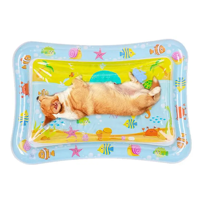 Water Sensory Play Mat Thickened Water Sensory Pad Water Sensor Mat Water Sensory Playmat With Fish Sea Ocean Theme Sensory Toy Qme