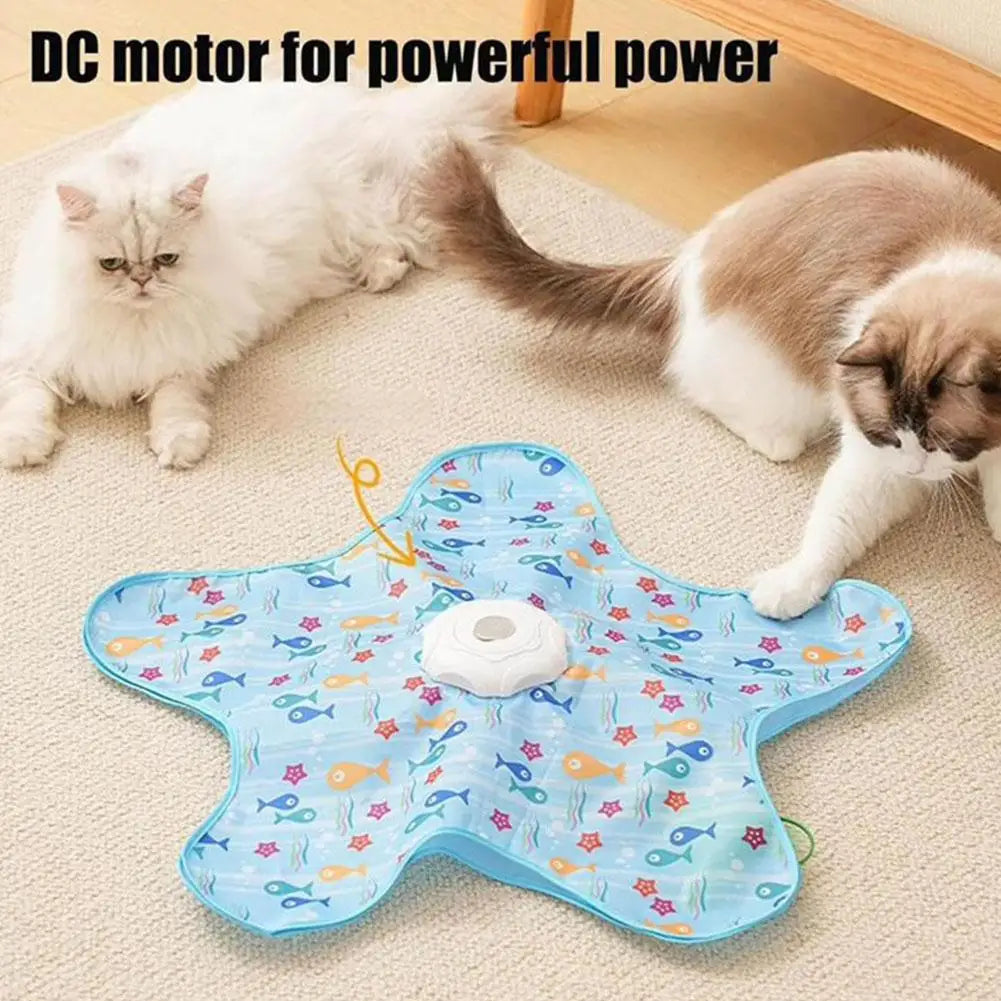Interactive Cat Toys Automatic Turntable Pet Game Cover Moving Qme