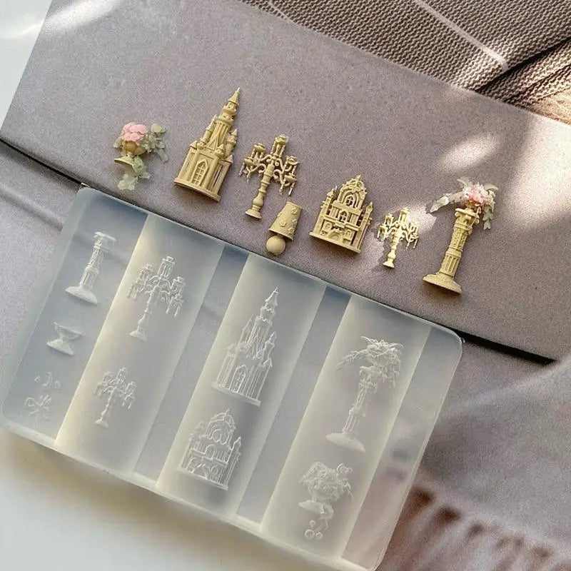 Professional 3D Silicone Nail Art Molds Exceptional Stamping Plates Qme