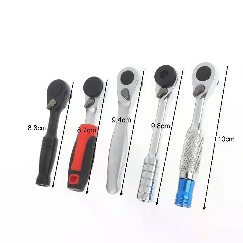 72-tooth Anticorrosion Bidirectional Wrench 1/4 Inch Mini Ratchet Wrench Magnetic Reversible Ratchet Wrench Household Tool Qme