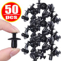 8mm Hole Door Rivet Plastic Clip 100/50/5pcs Fasteners Black Cars Lined Cover Barbs Rivet Auto Fasteners Retainer Push Pin Clips Qme 50Pcs