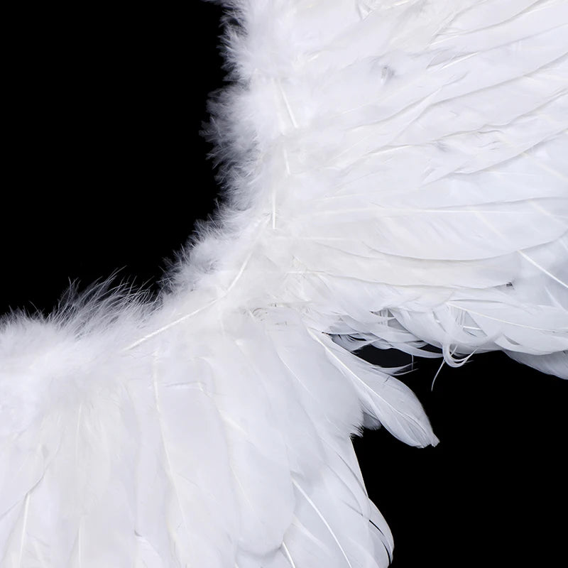Swallow shape White Angel Wings With Elastic Straps For Kids Party Cosplay Halloween Birthday Decoration Qme
