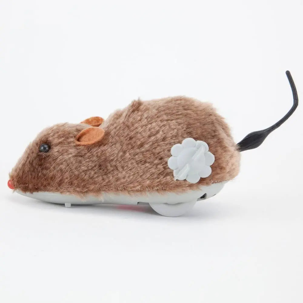 1Pc Funny Lifelike Plush Mouse Running Rat Toy for Cats Dogs Tail Mouse Pets Kids Random Color Qme