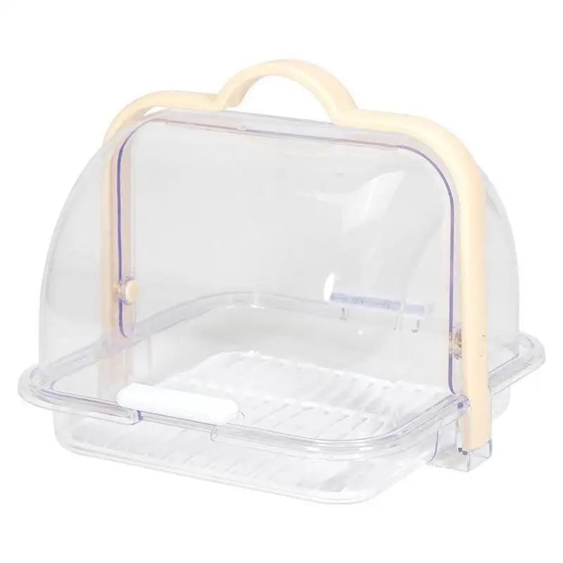 Portable Bread Storage Box Lid Transparent Dust Proof Cake Pastry Qme A