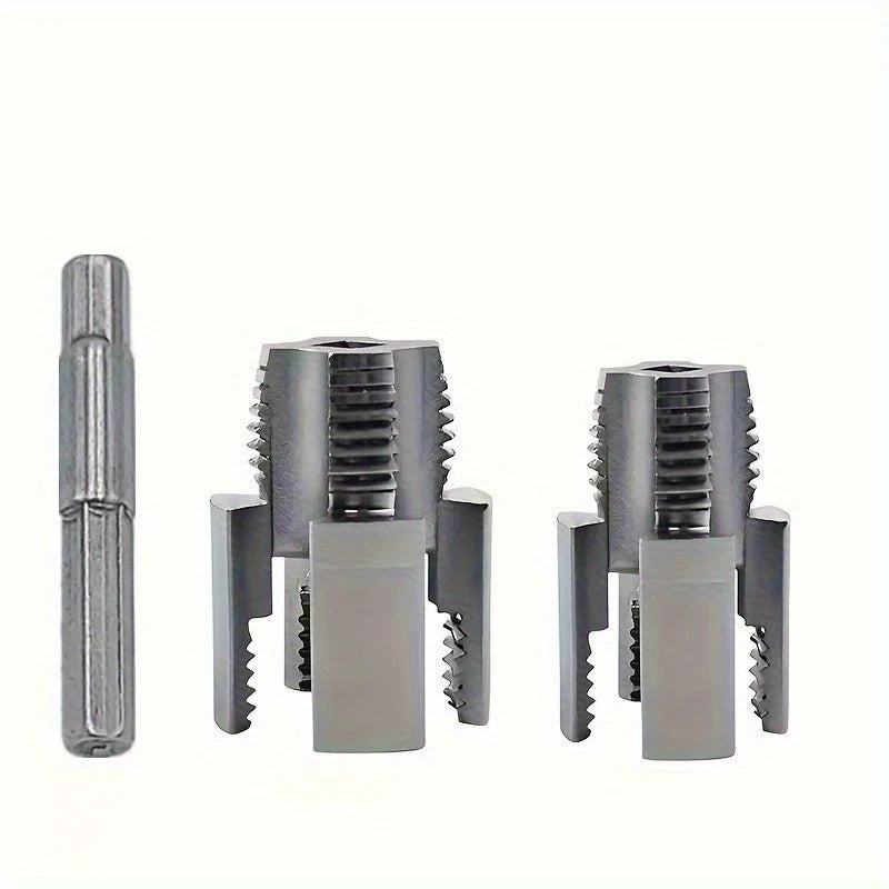 Inner and Outer Water Pipe Integrated Tapper,Hose Screw Thread Repairing Tools, Electric Drill-Type Water Pipe Tapping Equipment Qme