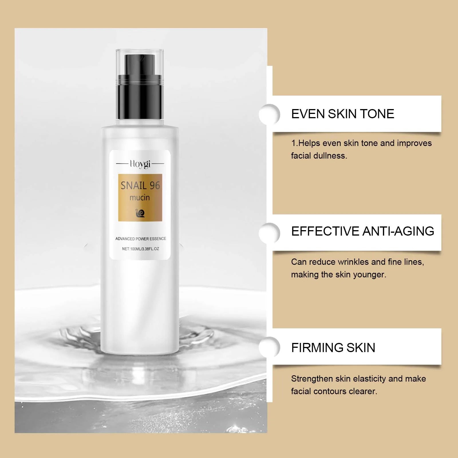 Precious Snail 96 Mucin Power Essence Smoothing Wrinkle Repairing Lift Firm Fade Fine Lines Brightening Skin Care Moisturizing Qme