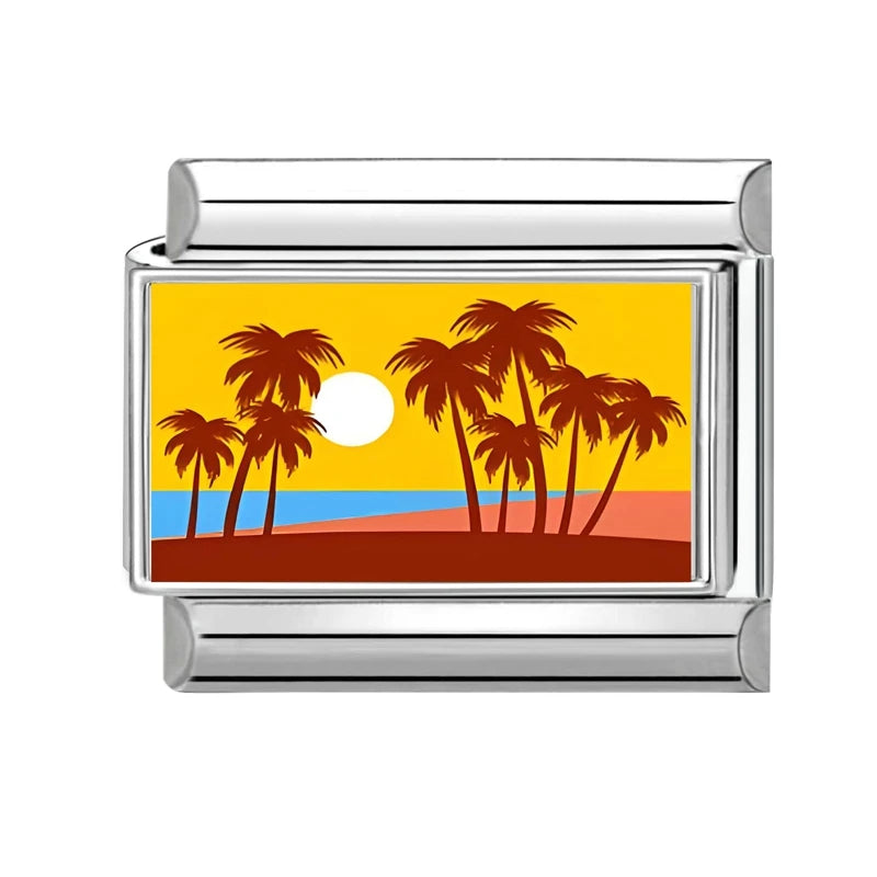 2026 Romantic Couple Fruit Trees Seaside Sun Scenery Italian Charm