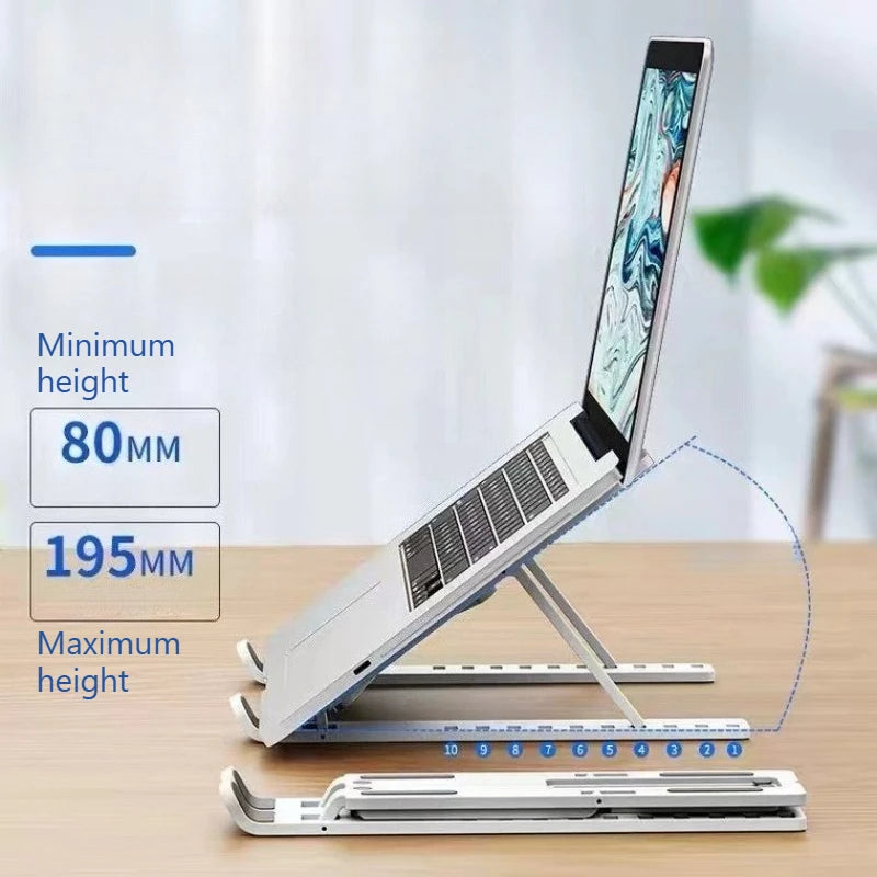 Large Plastic Ten-speed Laptop Holder Foldable Convenient Notebook Qme
