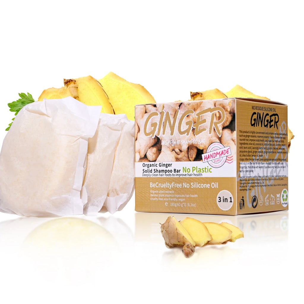 Ginger Shampoo Soap Oil Control Refreshing Solid No Silicone Residue Qme Ginger Shampoo Soap