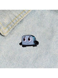 Cartoon Creative Cute Elderly Anime-themed Metal Lacquered Brooch Qme bread