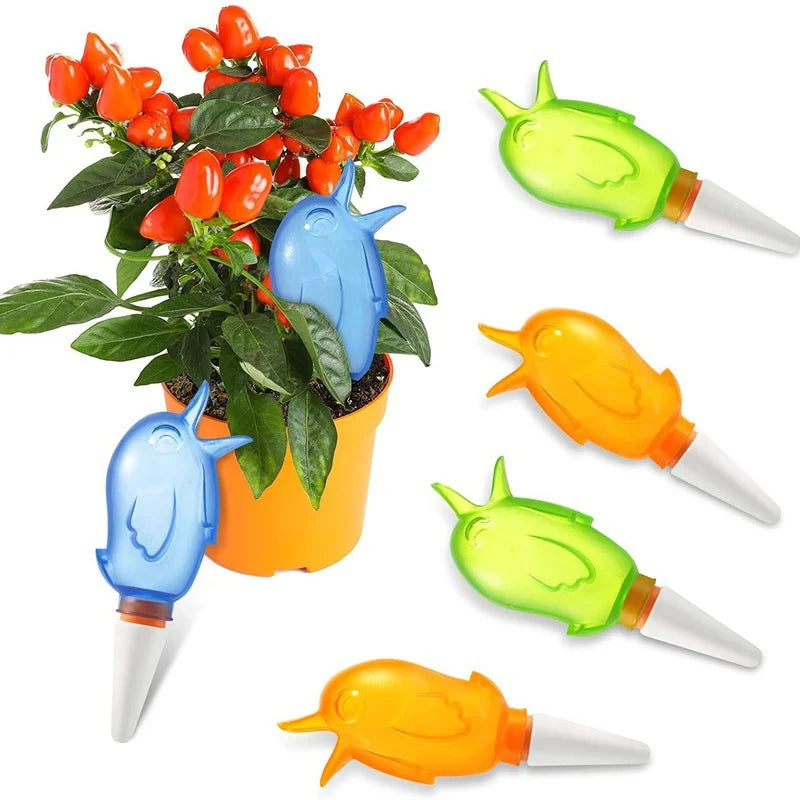 1Pcs Automatic Watering Device Lazy Self-Water Drip Irrigation Indoor Flower Plant Spike Dripper Garden Watering Tools Cute Bird Qme