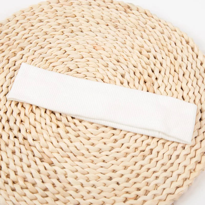 Unisex Headband Sports Elastic Running Hair Bands Yoga Hairband Women Qme WHITE