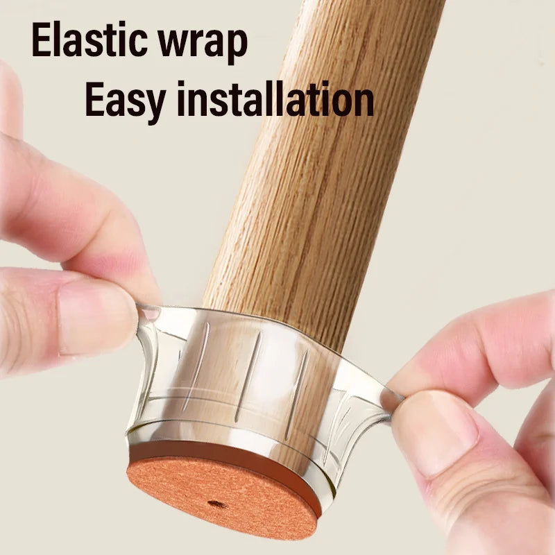 Thicked Chair Leg Protector Silicone Anti-Slip Furniture Pads Scratch-proof Leg Cover Noise Prevention Chair Cap Floor Protector Qme