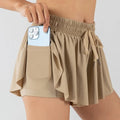2 in 1 Jogger Flowy Athletic Shorts for Women Gym Yoga Workout Running Tennis Skirt Spandex Butterfly Cute Clothes Qme KQ XXL