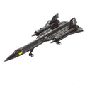 Military Technical USA SR71 Blackbird Stealth Supersonic Reconnaissance Aircraft Building Blocks Fighter Model Brick Kid Boy Toy Qme black