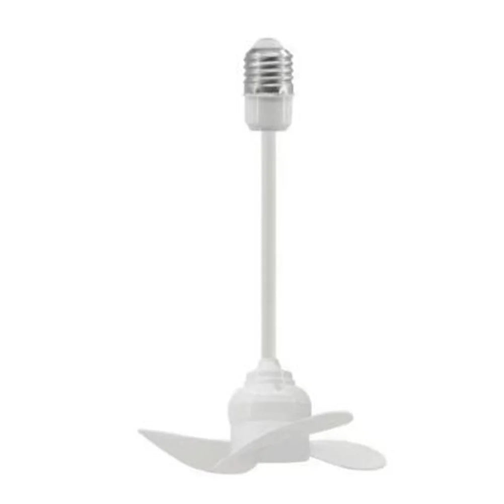 1pcs Household Electric Fan Indoor Ceiling Fan E27 Screw Mouth Brushless Motor 140mm Bedroom Silent Fan LED Energy-saving Fan Qme B
