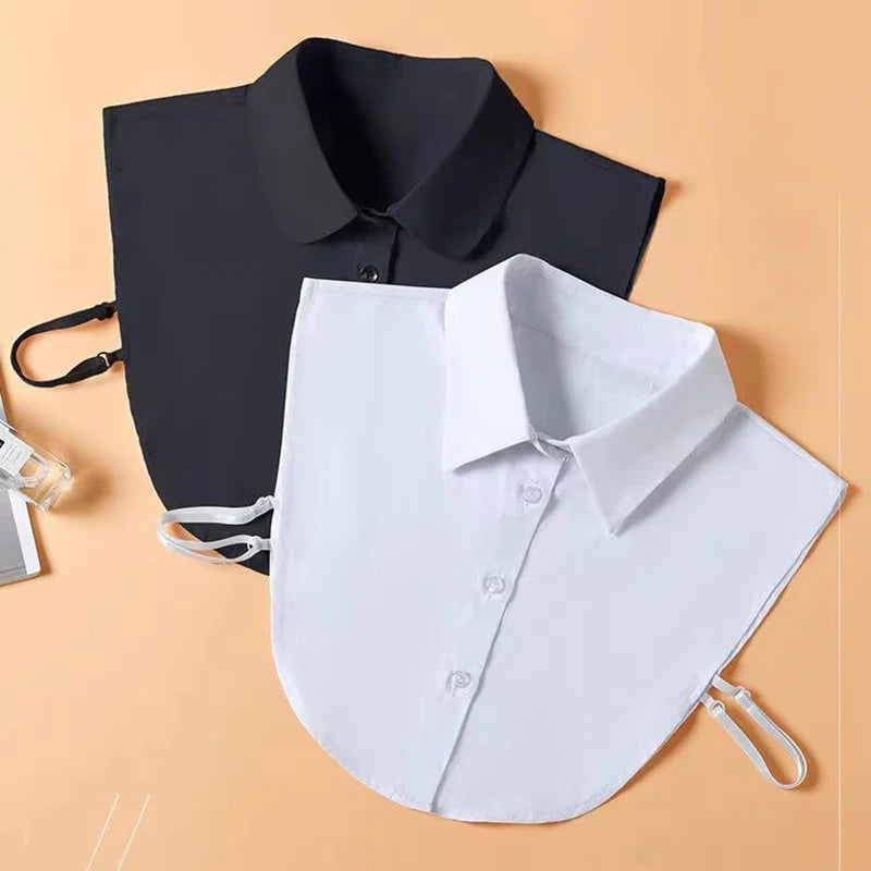 Unisex Fake Collar Half Shirt Business Formal False Comfortable Men Qme