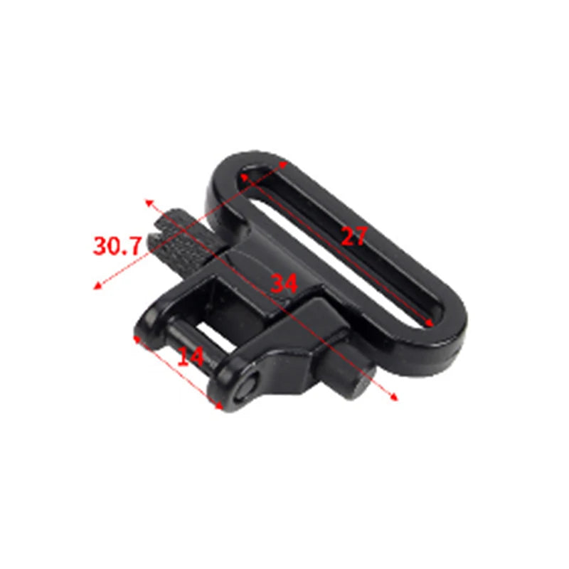 Attachment Clips Tactical Rifle Sling Swivels Mount Adapter Outdoor Qme 27mm black
