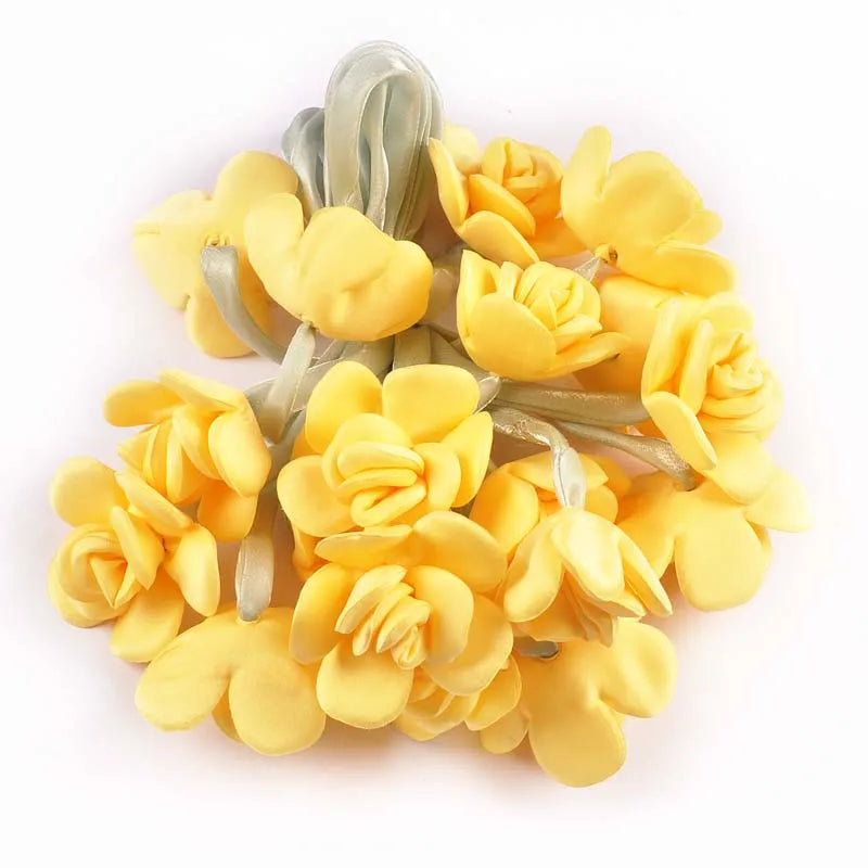 2pcs Length 44cm Rose Hairband Female Pony Edge Clip Line Ribbon Personalized Decorative Accessories Double Ponytail cp3827 Qme 2pcs cp3827-3
