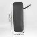 Umbrella Storage Pocket Bag Portable Cover Black PU Leather Case Qme Black