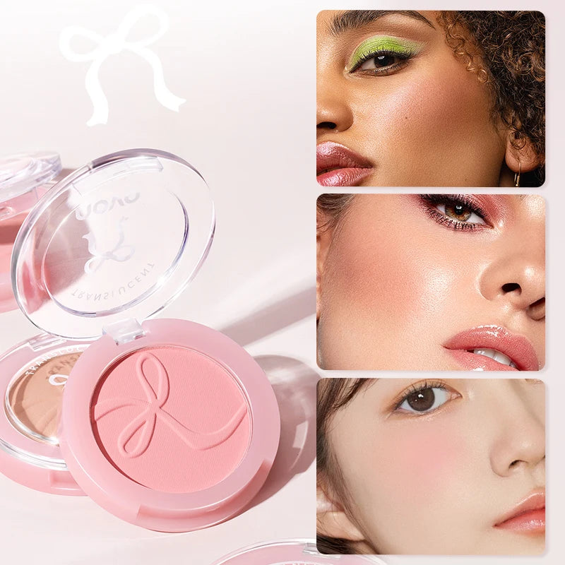 Cute Blush Powder, Lightweight & Smooth Finish, for Cheeks, Shape, Contour & Highlight Face to Create a Natural Matte Finish Qme