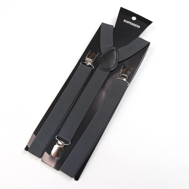 30 Colors Vintage Suspenders Men Women Y Back Adjustable Straps
