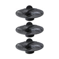Bathtub Drain Hair Catcher, Tub Hair Catcher Drain Protector Strainer, Shower Hair Drain Catcher Strainer, 3PCS Qme Gray